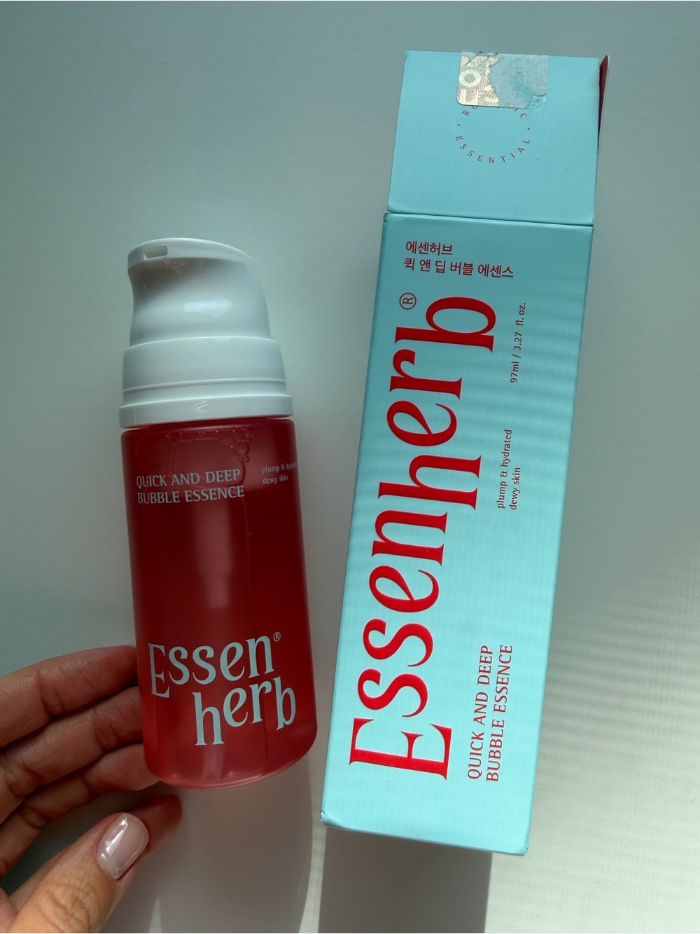 Essenherb Quick & Deep Oxy-Bubble Essence Collagen, Hibiscus